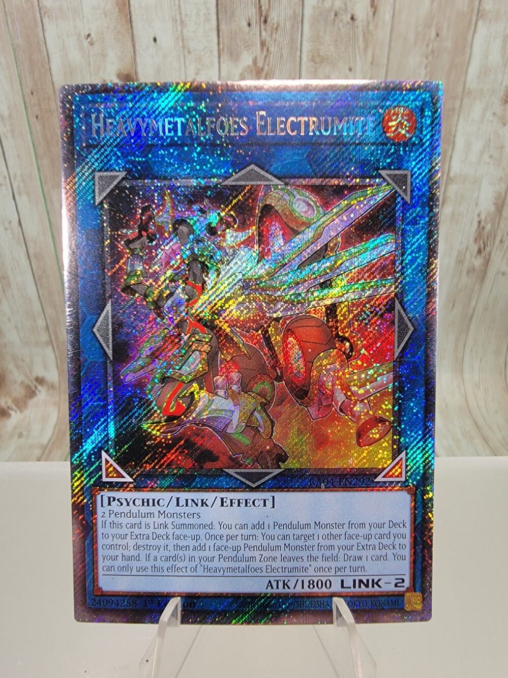 Yu-Gi-Oh! Quarter Century Stampede Heavymetalfoes Electrumite RA04-EN292 1st Ed
